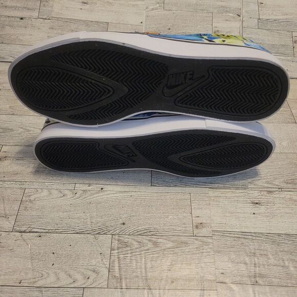 NEW Nike Court Rayale AC Print‎ Womens 10 Blue Canvas Slip-On Shoes Sneakers - Picture 13 of 13